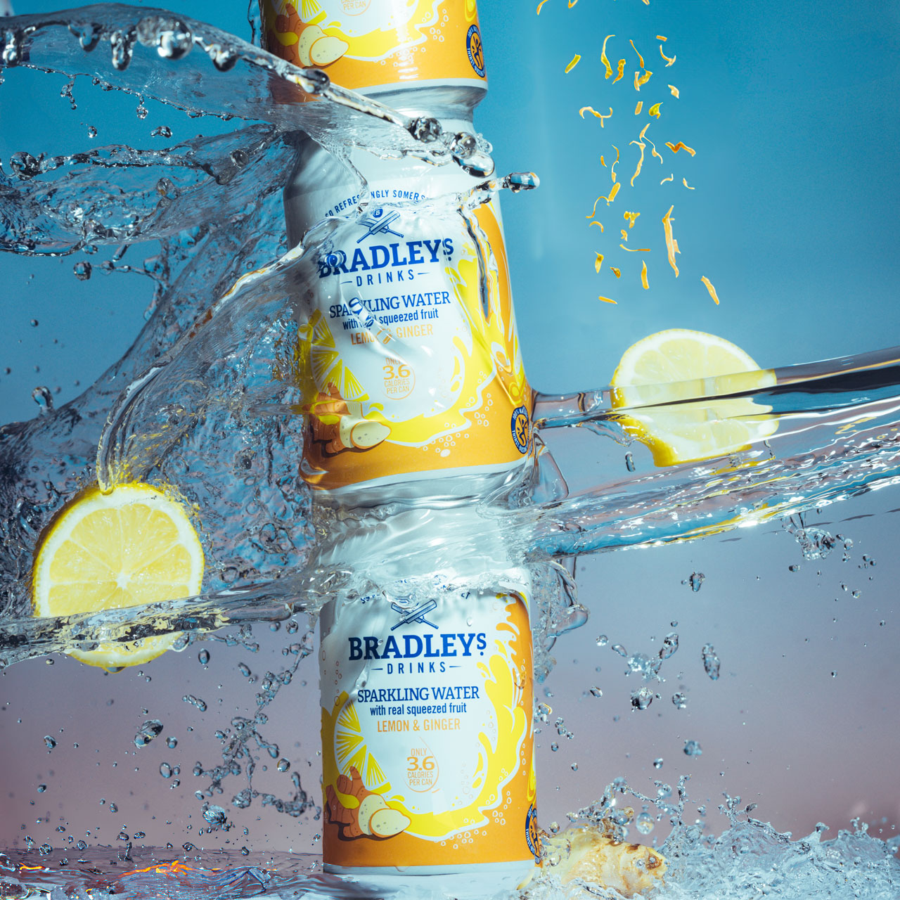 Lemon and Ginger Sparkling Water