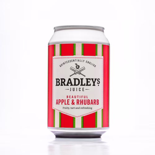 apple and rhubarb sparkling juice